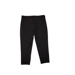 Liverpool Brown Stretch Ponte Dress Pants Mid Rise Tapered Crop Officewear 12